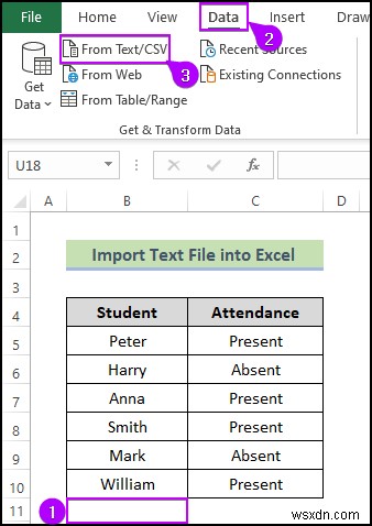 テキスト ファイルを Excel にインポートする方法 (4 つの簡単な方法)