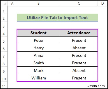テキスト ファイルを Excel にインポートする方法 (4 つの簡単な方法)