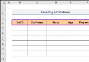 Excel でデータベースを作成する方法 (簡単な手順)