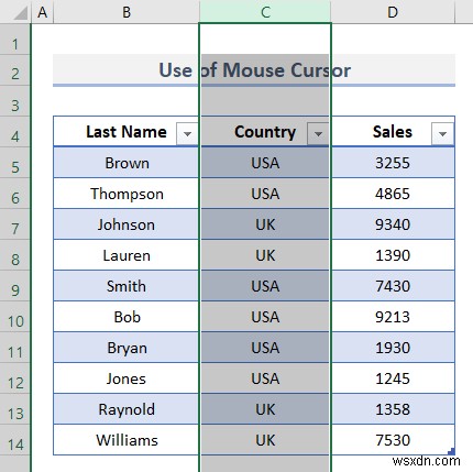 Excel テーブルのナビゲート (7 つの簡単なテクニック) 