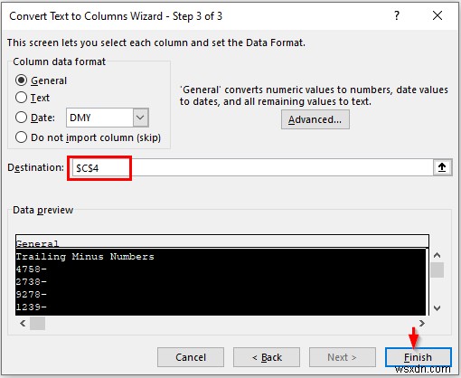 Excel でテキストを列に変換する方法 (3 ケース)