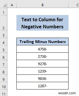 Excel でテキストを列に変換する方法 (3 ケース)