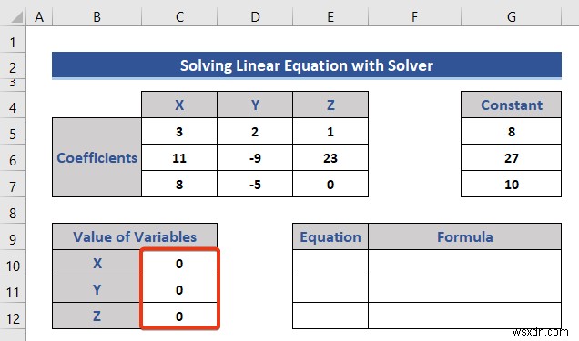 Excel で方程式を解く (5 つの役に立つ例)