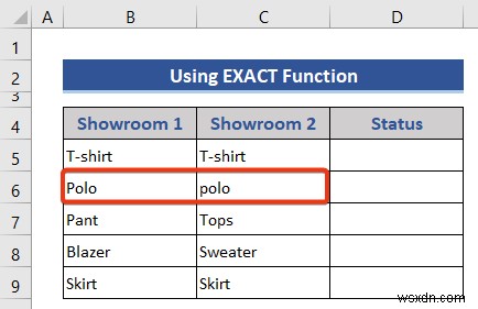 Excel で 2 つの列またはリストを比較する方法 (4 つの適切な方法)