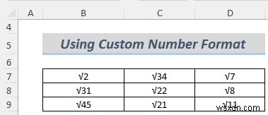 Excel に平方根記号を挿入する方法 (8 つの簡単な方法)