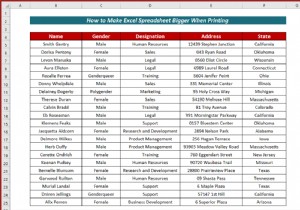 印刷時に Excel スプレッドシートを大きくする方法 (7 つの方法)