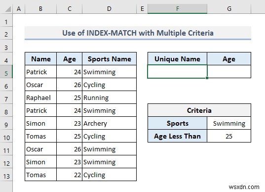基準に基づいて Excel で一意のリストを作成する (9 つの方法)