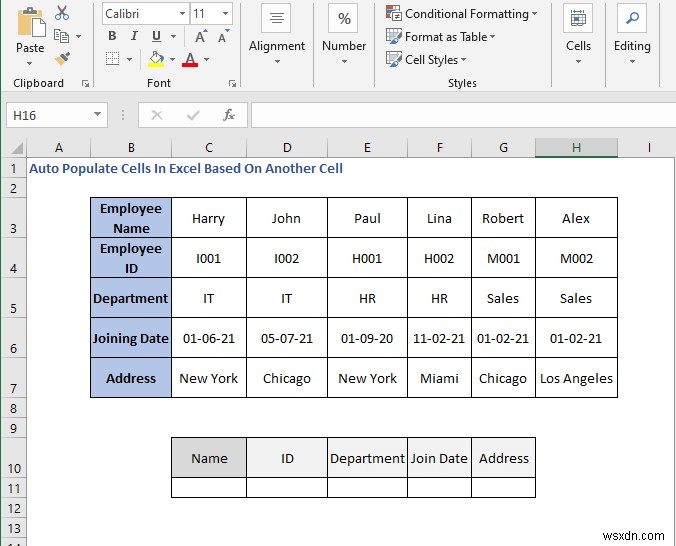 別のセルに基づいて Excel でセルを自動入力する方法