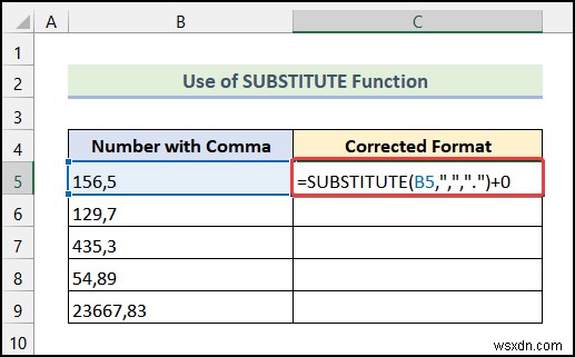 Excel でコンマを削除する方法 (4 つの簡単な方法)