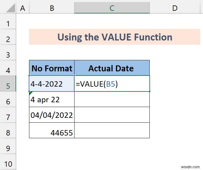 Excel で一般形式を日付に変換する方法 (7 つの方法)