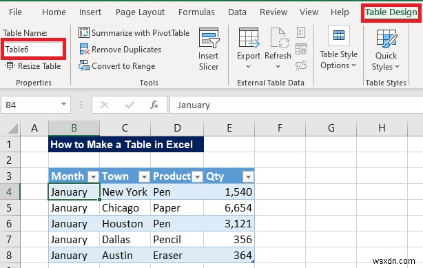 Excel で表を作成する方法 (カスタマイズあり)