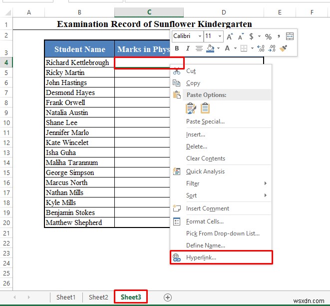 Excel のテーブルを別のシートにリンクする方法 (2 つの簡単な方法)