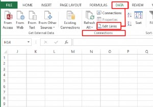Excel で外部リンクを削除する方法