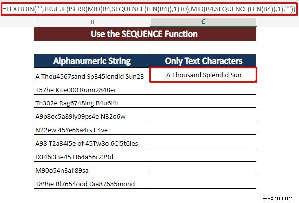 Excel のセルから数字を削除する方法 (5 つの方法)