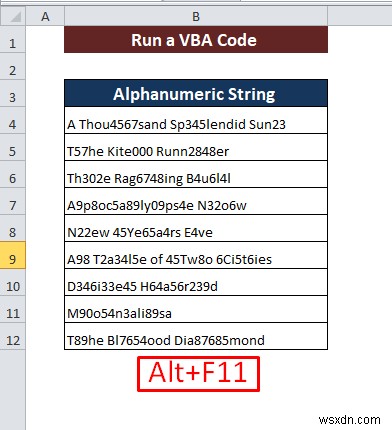 Excel のセルから数字を削除する方法 (5 つの方法)