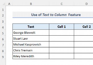 Excel でセルを分割する方法 (5 つの簡単なコツ)