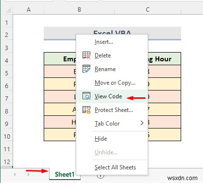 Excel シートを行に基づいて複数のシートに分割