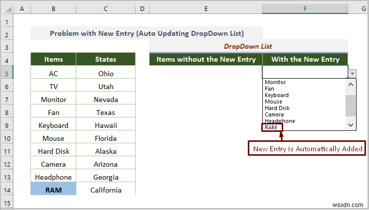 Excel ドロップダウン リストが機能しない (8 つの問題と解決策)