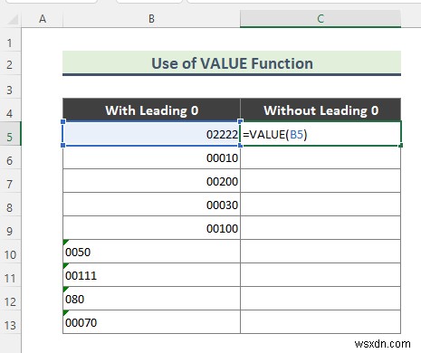 Excel から 0 を削除する方法 (7 つの方法)