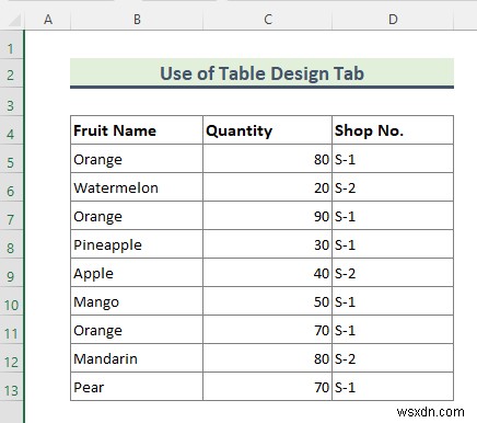 Excel で Format As Table を削除する方法