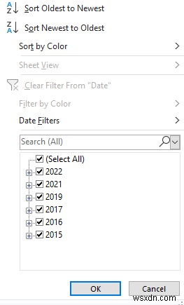 Excel で日付でフィルター処理する方法 (4 つの簡単な方法)