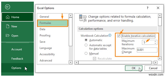 Excel で循環参照を許可する方法 (2 つの適切な用途)