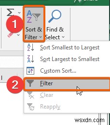 Excel で色でフィルター処理する方法 (2 つの例)