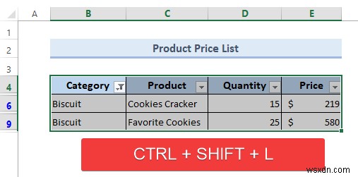 Excel でフィルターを追加する方法 (4 つの方法)