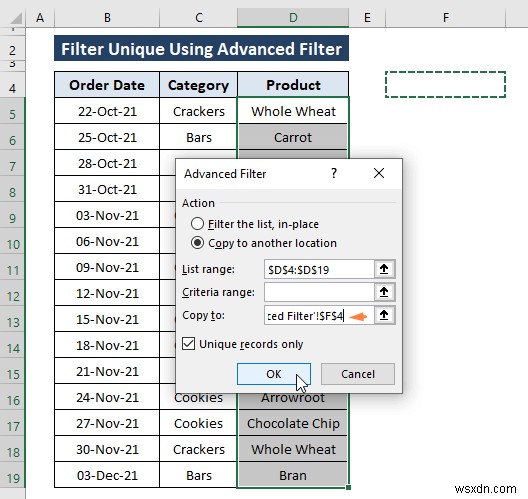 Excel で一意の値をフィルター処理する方法 (8 つの簡単な方法)