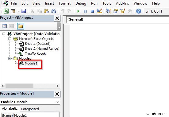 Excel の VBA でデータ検証リストに名前付き範囲を使用する方法