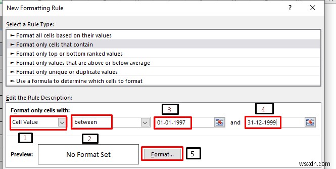 Excel で色付きのデータ検証を使用する方法 (4 つの方法)