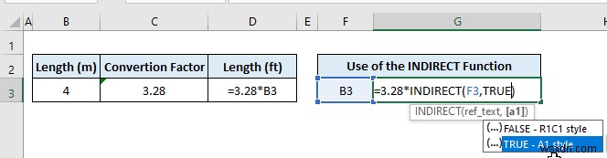 Excel で INDIRECT 関数を使用してテキストを数式に変換する方法