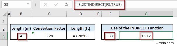 Excel で INDIRECT 関数を使用してテキストを数式に変換する方法