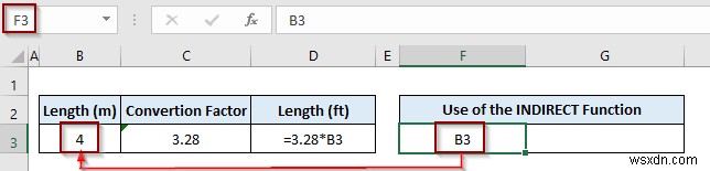 Excel で INDIRECT 関数を使用してテキストを数式に変換する方法