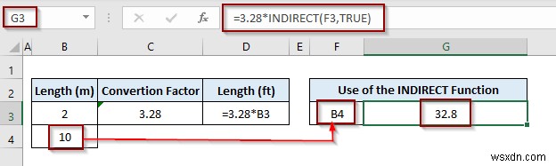 Excel で INDIRECT 関数を使用してテキストを数式に変換する方法