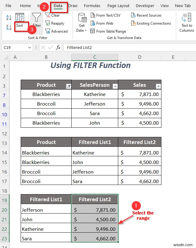 Excel でフィルタ ドロップダウン リストをコピーする方法 (5 つの方法)