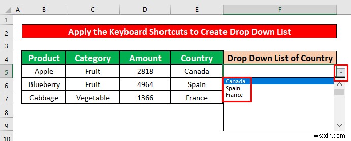 Excel のドロップダウン リストから重複を削除する方法 (4 つの方法)
