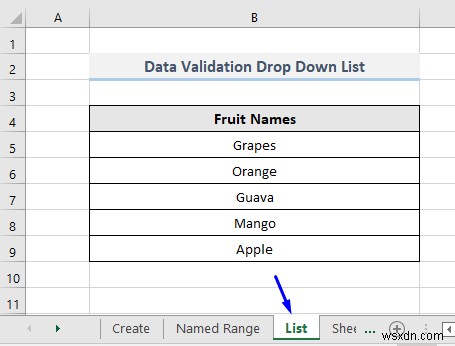 Excel の VBA を使用したデータ検証ドロップダウン リスト (7 アプリケーション)