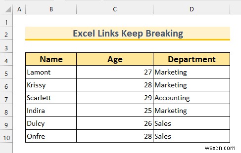 Excel のリンクが壊れ続けるのはなぜですか? (解決策の 3 つの理由)