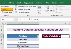 Excel で表からデータ検証リストを作成する方法 (3 つの方法)