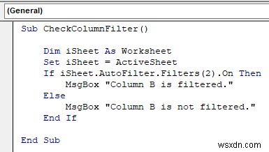 AutoFilter がオンになっているかどうかを確認する Excel VBA (4 つの簡単な方法)