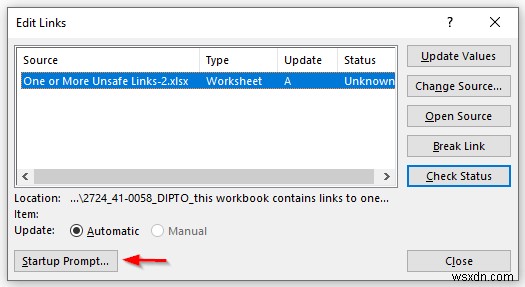 [Fixed!] このワークブックには、安全でない可能性のある 1 つ以上の外部ソースへのリンクが含まれています