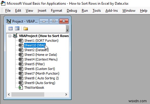 Excel で日付で行を並べ替える方法 (8 つの方法)