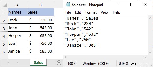二重引用符を付けて Excel を CSV として保存する (3 つの最も簡単な方法)