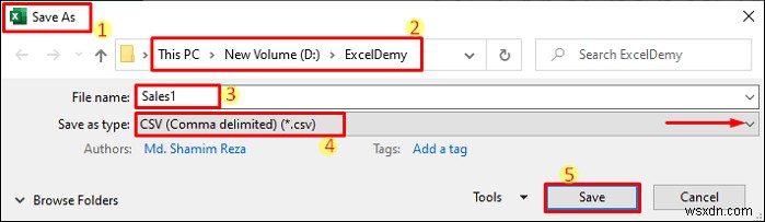 二重引用符を付けて Excel を CSV として保存する (3 つの最も簡単な方法)