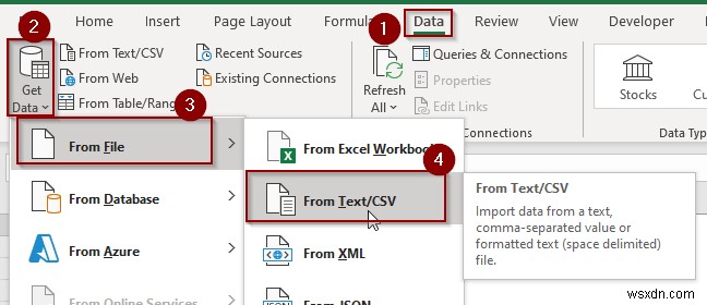 複数の区切り記号を含むテキスト ファイルを Excel にインポートする方法 (3 つの方法)