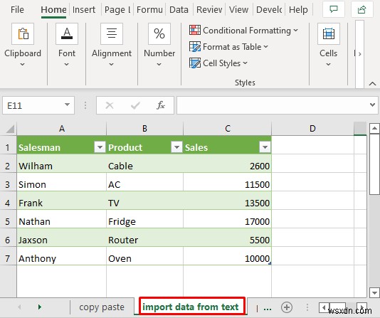 テキスト ファイルから Excel にデータをインポートする方法 (3 つの方法)