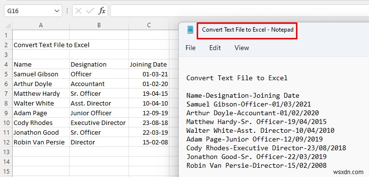 テキスト ファイルを Excel に自動的に変換する方法 (3 つの適切な方法)
