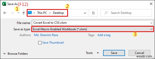 Excel をカンマ区切りの CSV ファイルに変換する (2 つの簡単な方法)