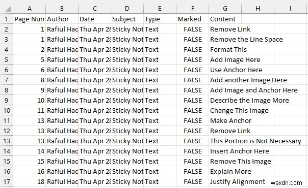PDF コメントを Excel スプレッドシートにエクスポートする方法 (3 つの簡単なコツ)
